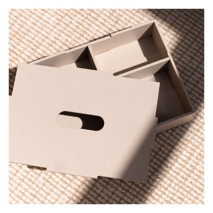 Box mit Deckel aus Holz | Beige- Produktbild Nr. 2