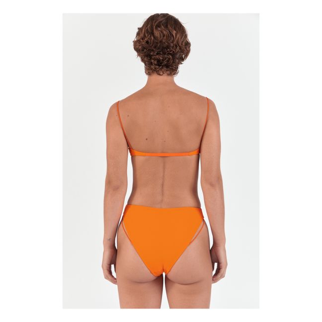 Top Bikini Balconette a Righe | Arancione