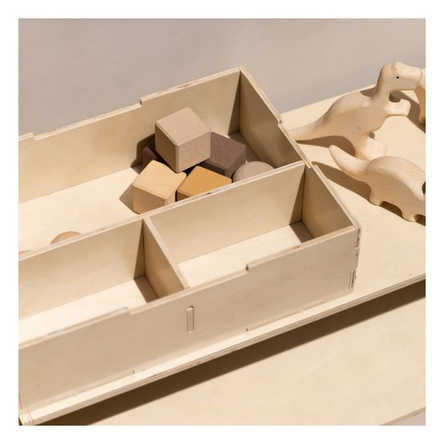 Storage box with wooden lid | Bois clair