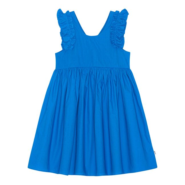 Cicely organic cotton dress | Blue