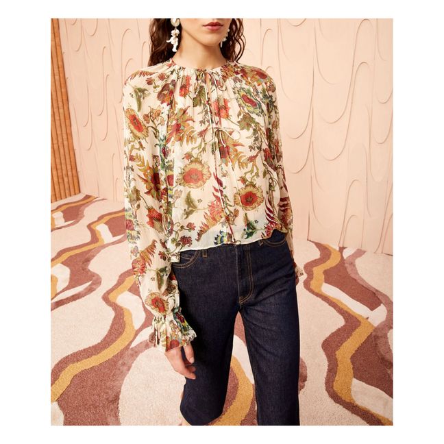 Blusa de seda Bernadette | Rosa Palo