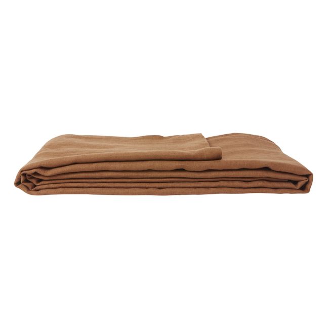 Nappe en lin lavé vichy | Vieux Rose