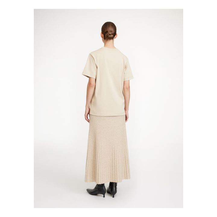 By Malene Birger Hevina Wool Skirt Beige Smallable