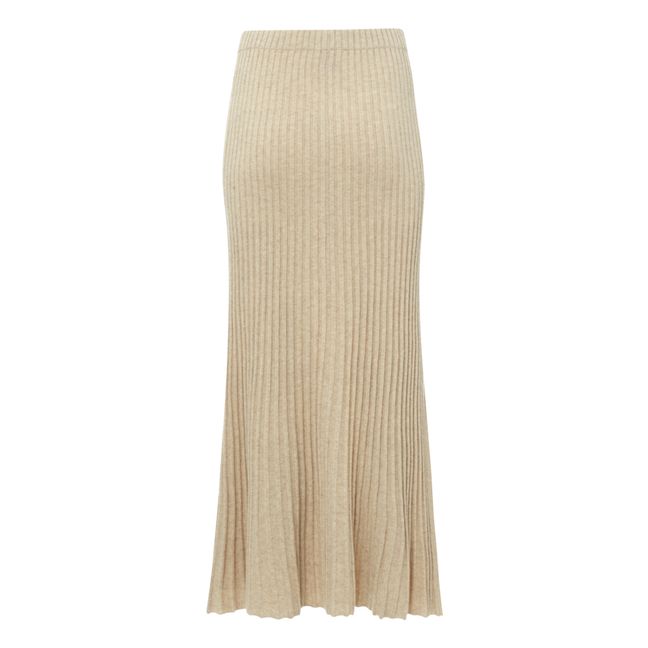 Falda de lana Hevina | Beige