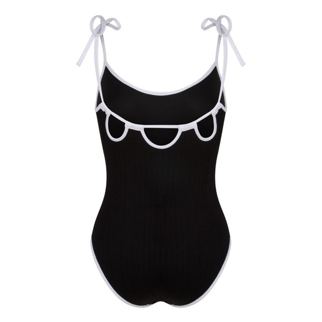 Maillot 1 Pièce Côtelé Le Rêveur | Noir