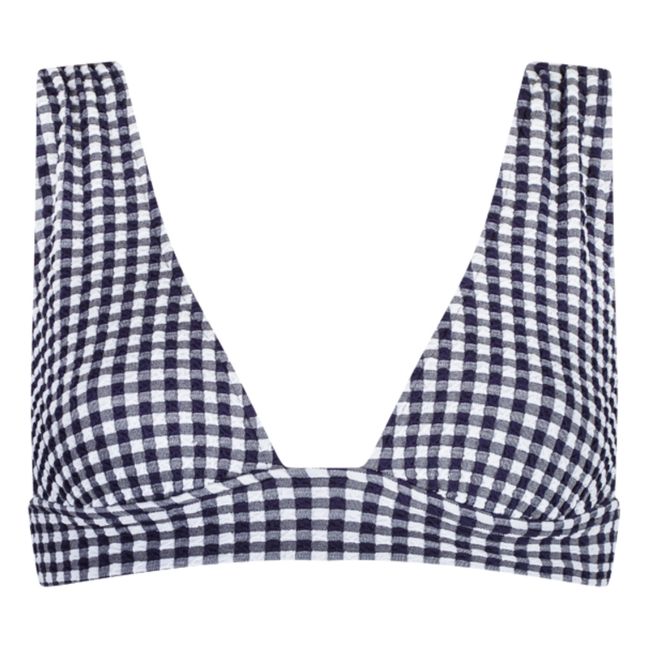 Top bikini L'Ensorcelant Vichy | Blu marino