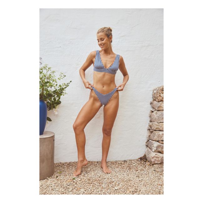 Top bikini L'Ensorcelant Vichy | Blu marino