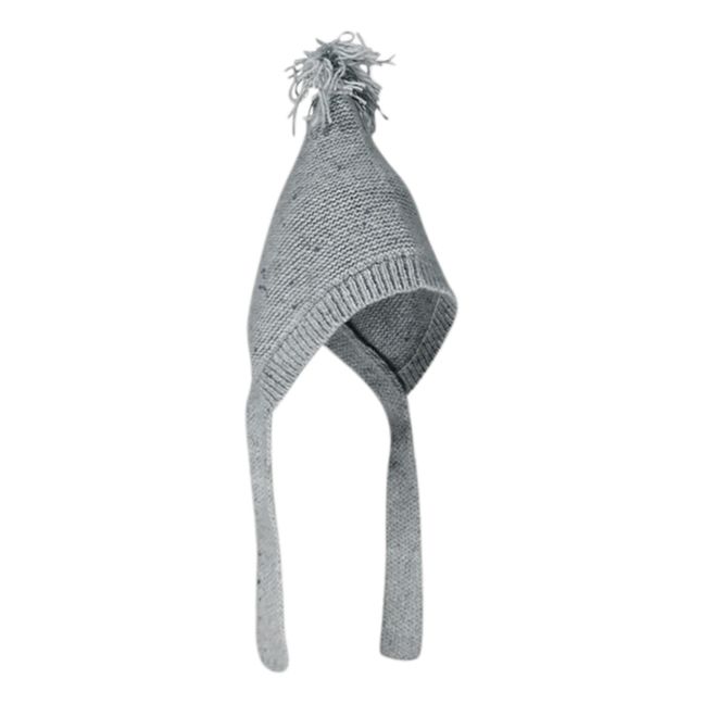 Bonnet Pompon Laine | Bleu ciel