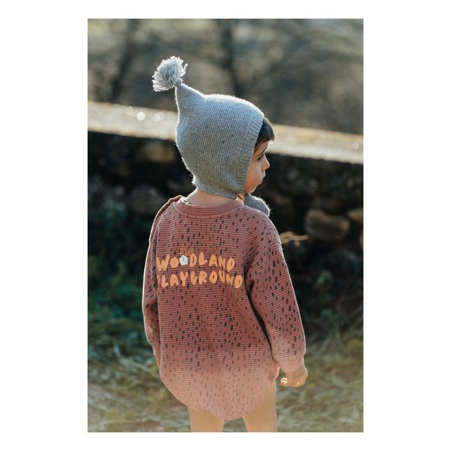Bonnet Pompon Laine | Bleu ciel