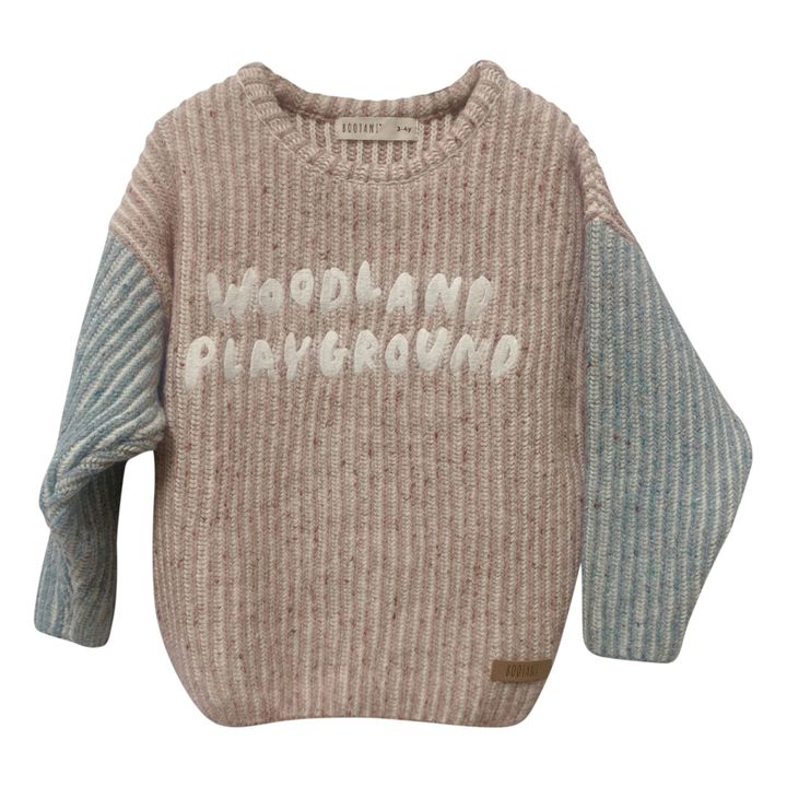 Woodland Playground Wool Sweater | Dusty Pink- Product image n°0