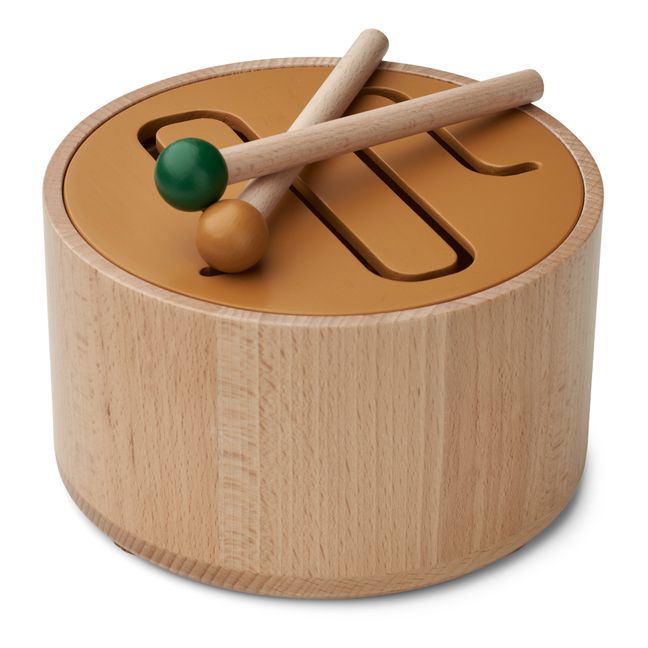 Coffret instruments en bois : Guitare, tambour et xylophone