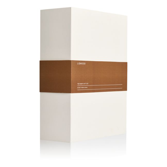 Doudous en coton bio Ted - Set de 2 | Caramel