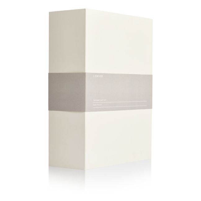 Kuscheltier aus Bio-Baumwolle Ted  - 2er-Set | Grau