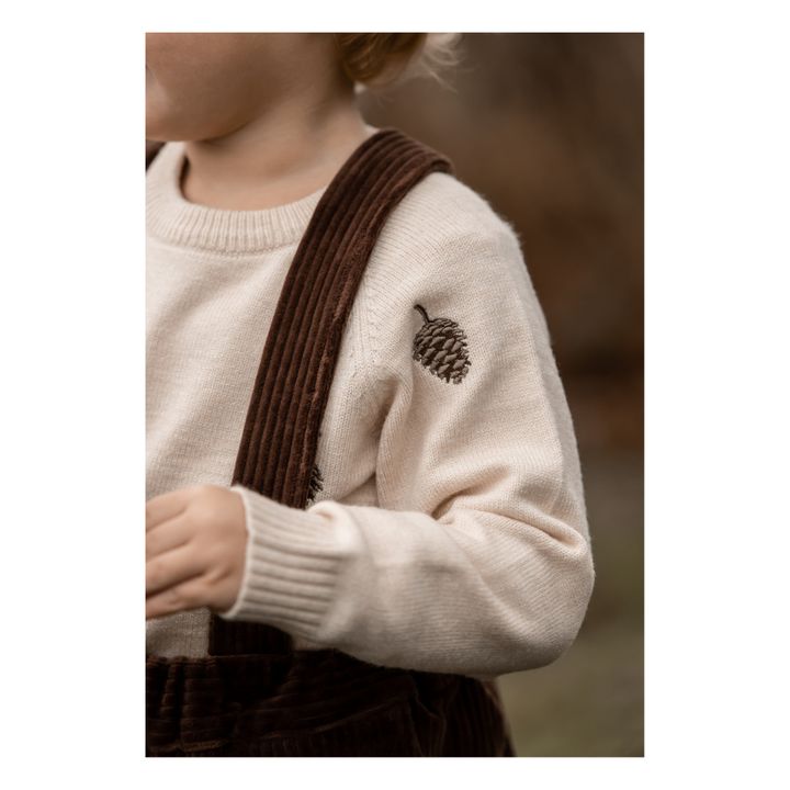 Benna Cone embroidered jumper | Ecru- Product image n°2