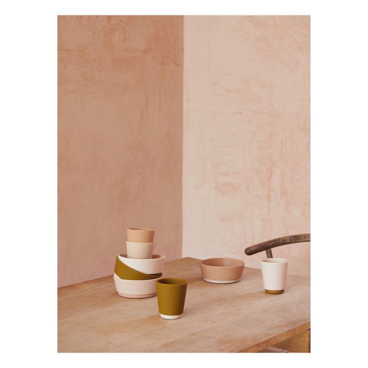 Gobelets Rachel en silicone - Set de 2 | Marron- Image produit n°1