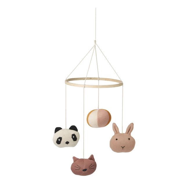 Mobile Melissa en bois et coton bio | Rose