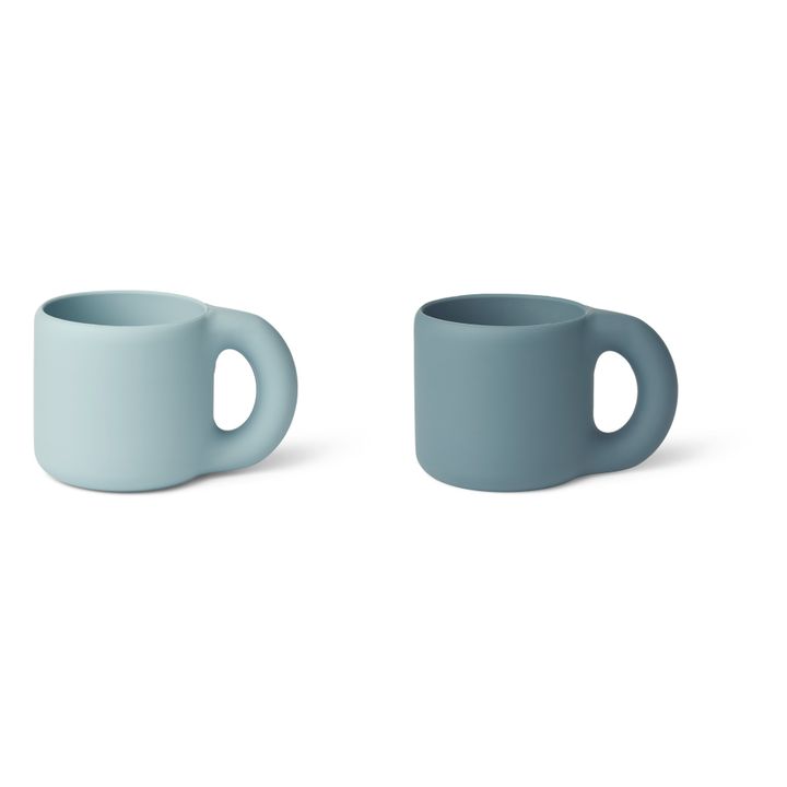 Mugs Kylie en silicone - Set de 2 | Bleu- Image produit n°0
