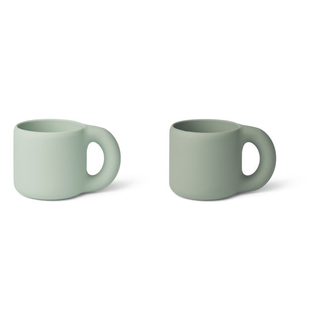 Mugs Kylie en silicone - Set de 2 | Vert pâle