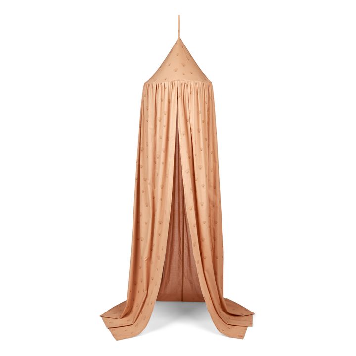 Enzo Organic Cotton Bed Canopy | Peach- Product image n°0