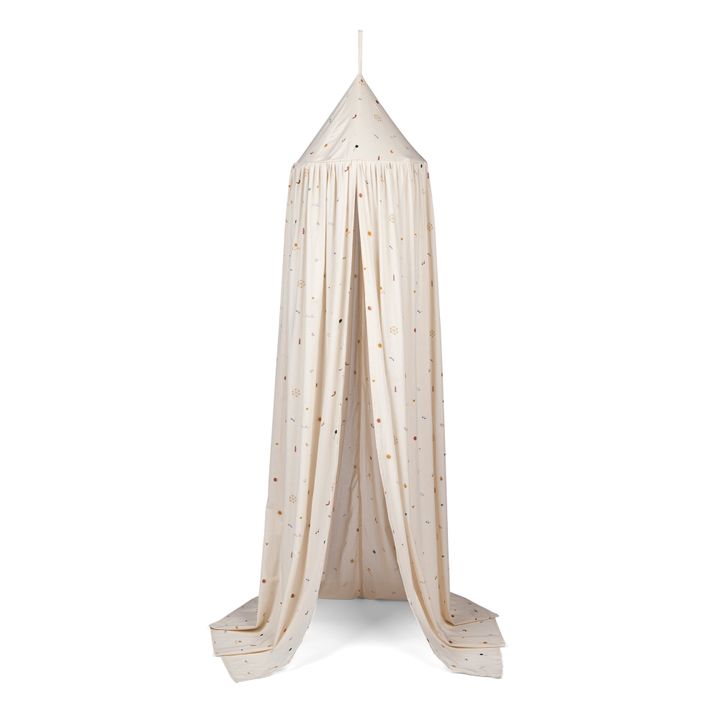 Enzo Organic Cotton Bed Canopy | Sand- Product image n°0