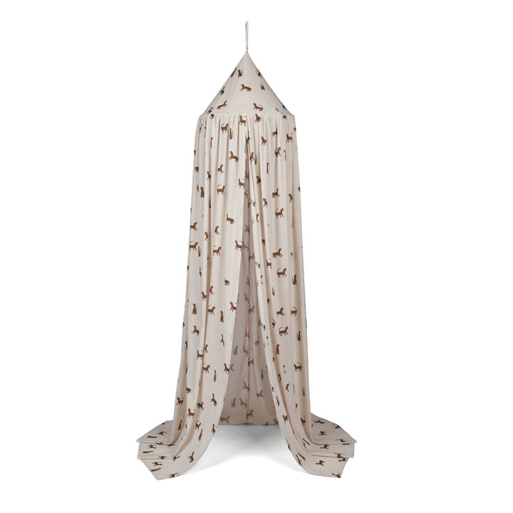 Enzo Organic Cotton Bed Canopy | Beige- Product image n°0