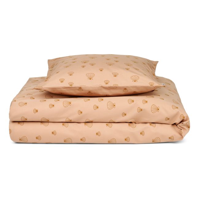 Juego de cama de algodón orgánico | Rosa Melocotón