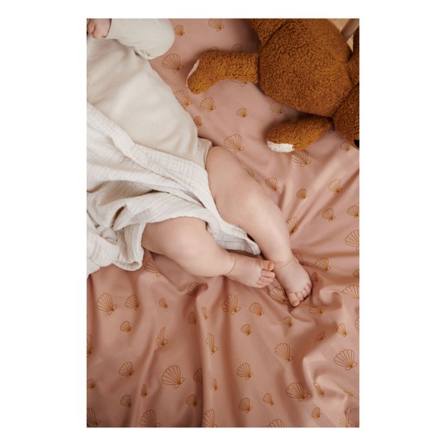 Parure de lit en coton bio | Rose pêche