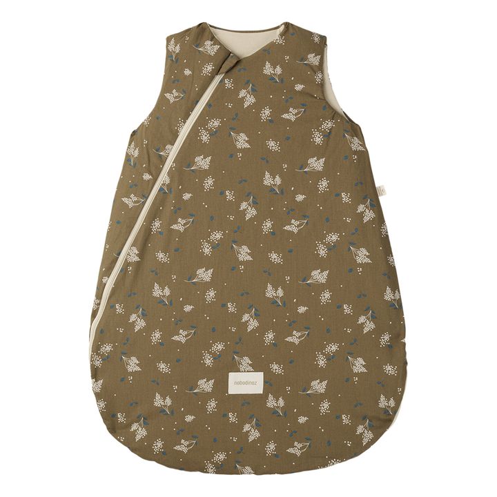 Cocoon sleeping bag in organic cotton | Brown- Product image n°0