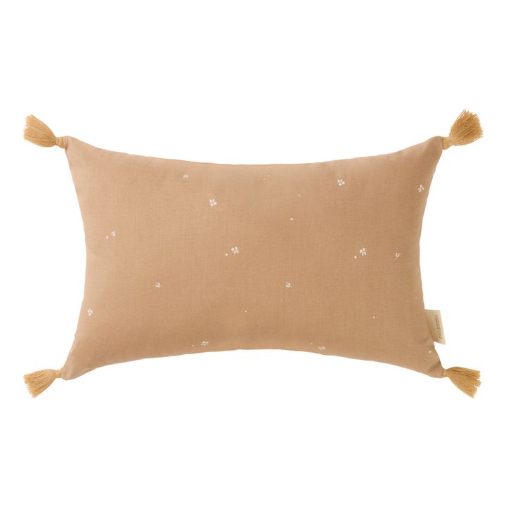 Stories rectangular cushion in organic cotton | Blush- Product image n°0