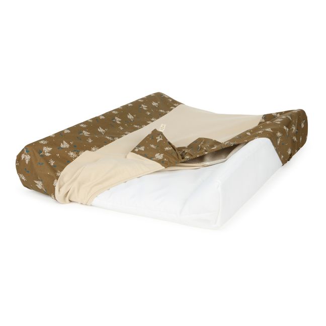 Matelas à langer Stories en coton bio | Brun