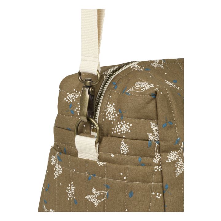 Stories diaper bag in organic cotton | Brown- Product image n°3