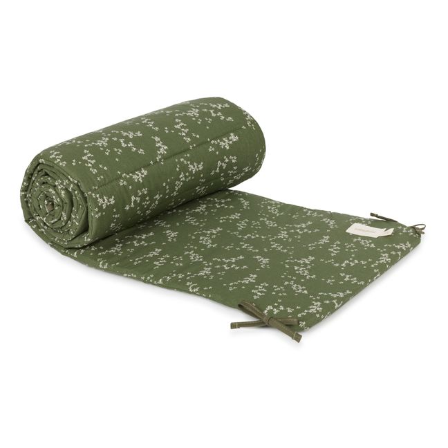 Stories bumper pad in organic cotton | Green