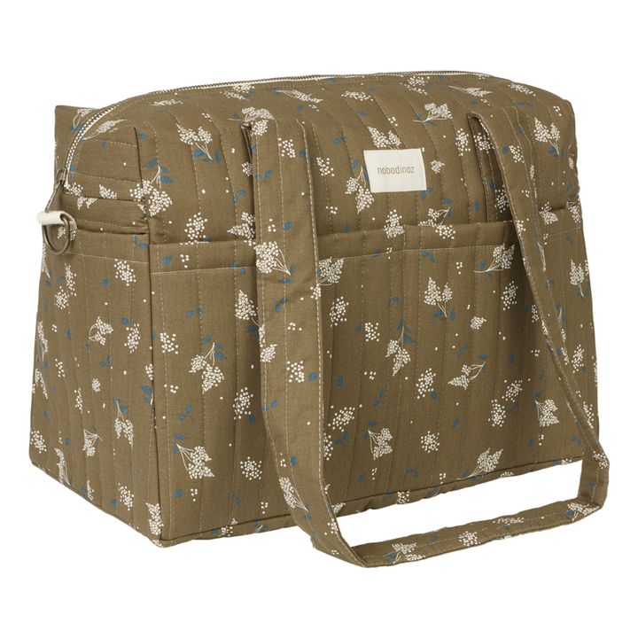Stories diaper bag in organic cotton | Brown- Product image n°2