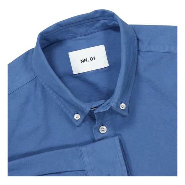 Arne 5725 Camisa de algodón orgánico | Azul