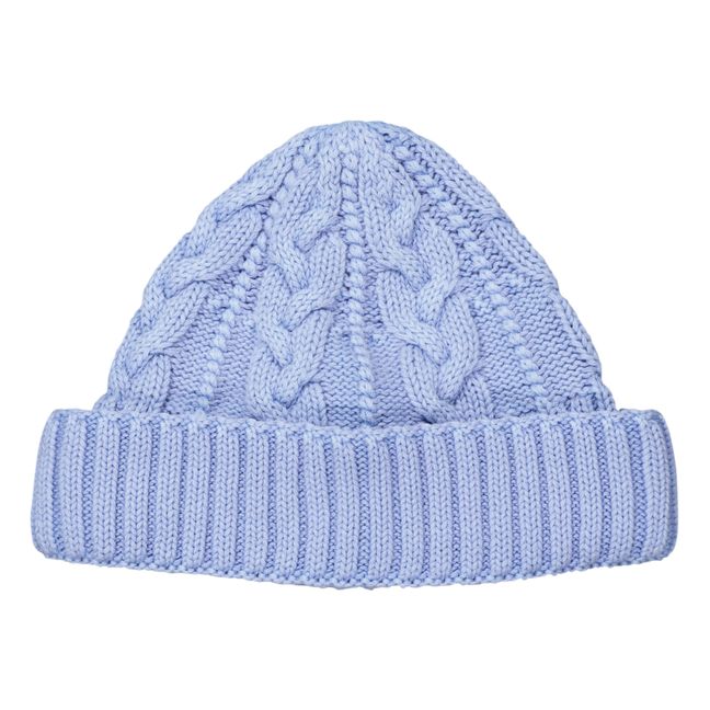 Cable 6619 organic cotton hat | Blue