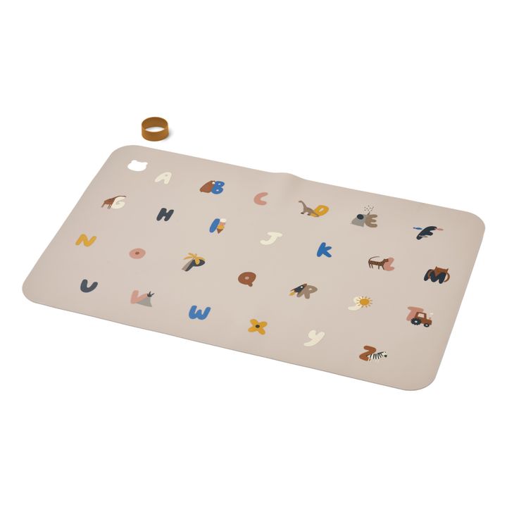 XL placemat for manual activities | Alphabet/Sandy- Product image n°0