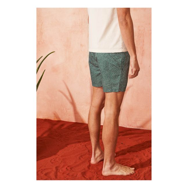 Short de Bain Abysses | Vert foncé