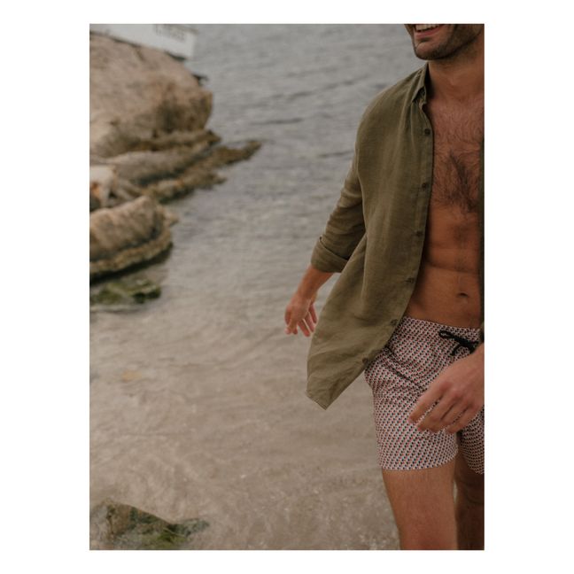 Short de Bain Mosaïques | Orange
