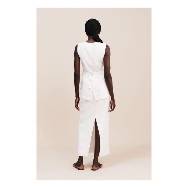 Veste Sans Manches Emma Lin | Ivoire