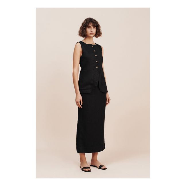 Veste Sans Manches Emma Lin | Noir