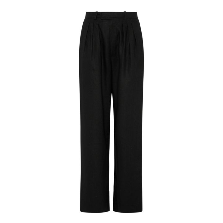 Posse - Louis Linen Trousers - Black | Smallable