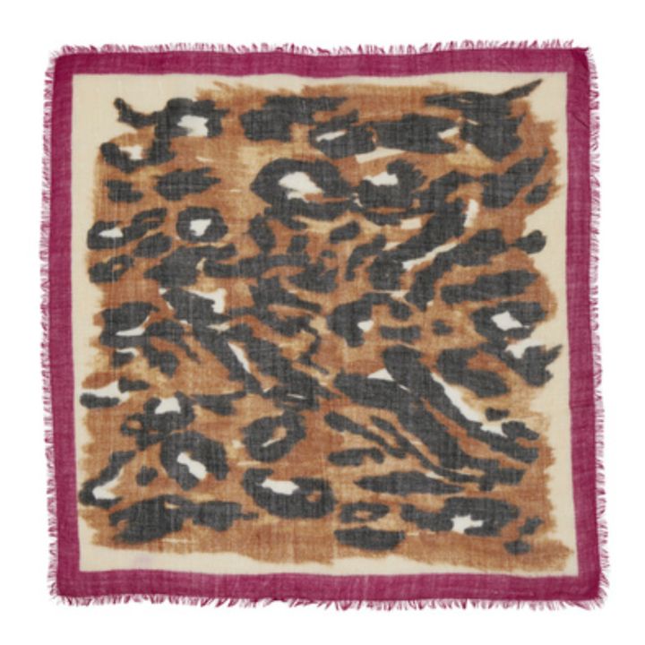 Bufanda de lana y cachemira Wica Leomi | Ocre- Imagen del producto n°1