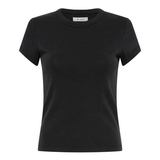 Camiseta de algodón ecológico para bebé | Negro