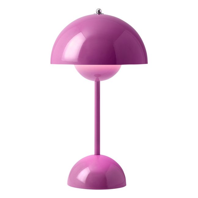 Lámpara de mesa portátil Flowerpot VP9, Verner Panton | Rosa