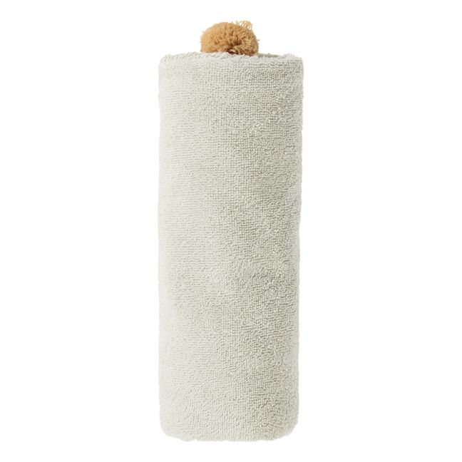 Cape de bain So Cute en coton bio | Sauge
