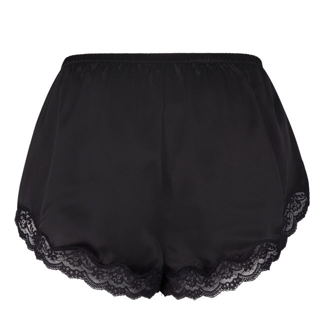 Mae Silk Pyjama Shorts | Black