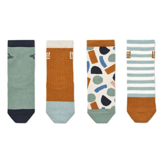 Set of 4 Silas Socks | Blue