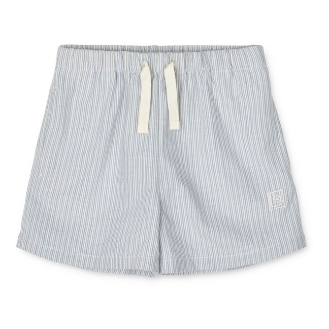 Madison Striped Shorts | Light blue