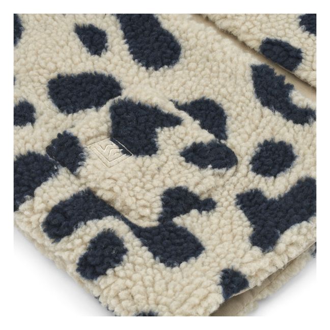 Helgo Leopard Sleeveless Jacket | Beige