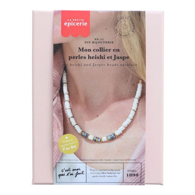 DIY Mon Collier en perles Heishi - Jaspe